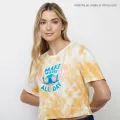 Womens Fashion Tie Dye Summer Short Sleeve T-Shirt